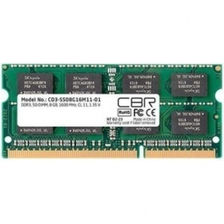 Оперативная память CBR DDR3 SODIMM 8GB 1600MHz (CD3-SS08G16M11-01)