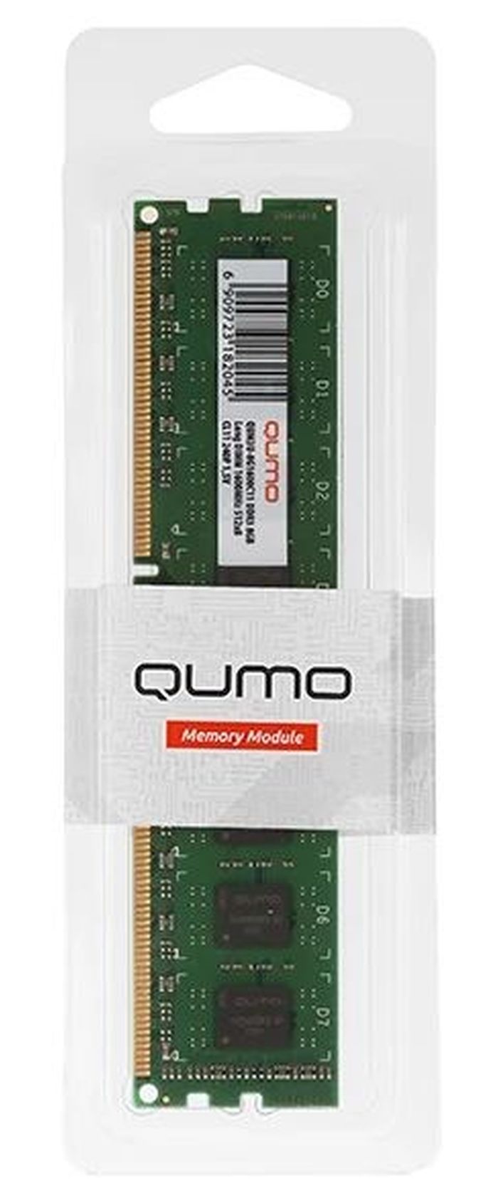 Оперативная память QUMO DDR3 DIMM 4GB 1333MHz (QUM3U-4G1333C9) оперативная память digma ddr3 dimm pc3 10600 1333mhz 4gb dgmad31333004d