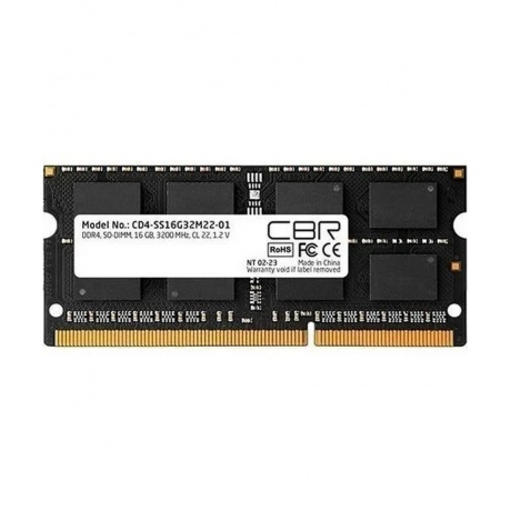 

Оперативная память CBR DDR4 SODIMM 16GB 3200MHz (CD4-SS16G32M22-01)