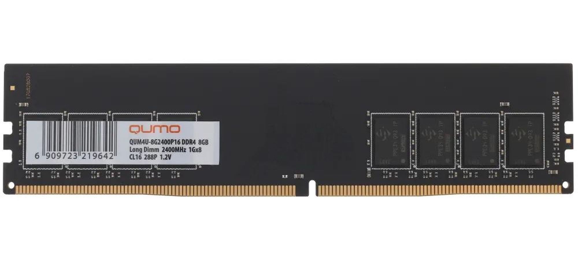 Оперативная память QUMO DDR4 DIMM 8GB 2400MHz (QUM4U-8G2400P16)