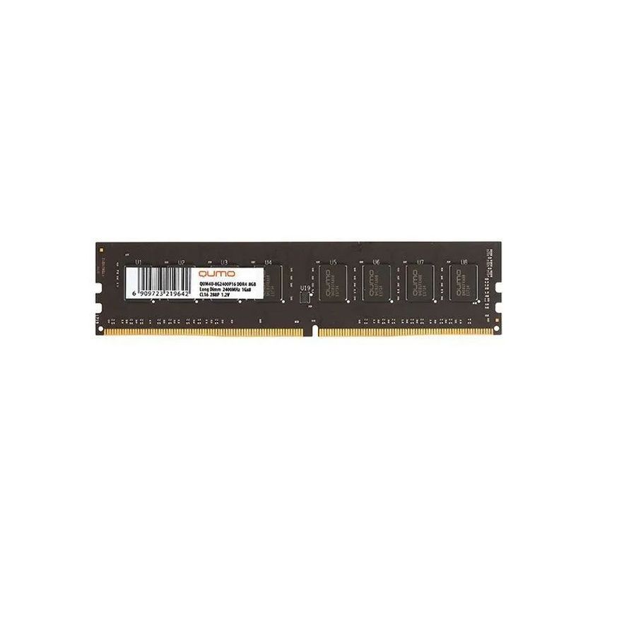 Оперативная память QUMO DDR4 DIMM 8GB 2666MHz (QUM4U-8G2666P19) цена и фото