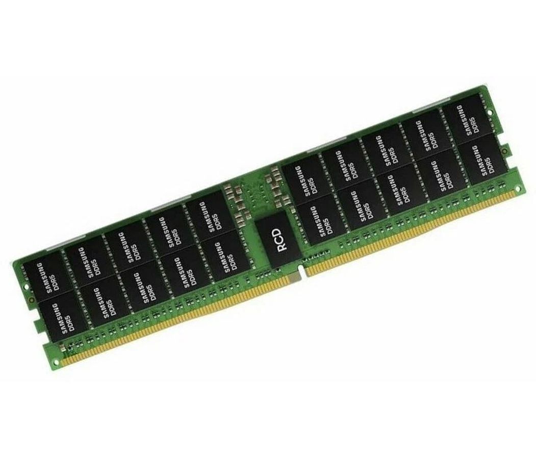Память оперативная DDR5 Samsung 64GB 4800MHz RDIMM OEM (M321R8GA0BB0-CQK) 8gb samsung ddr5 4800 dimm m323r1gb4bb0 cqk non ecc cl40 1 1v 1rx16 bulk
