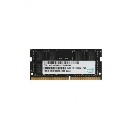Память оперативная DDR4 Apacer 16GB 3200MHz SO-DIMM (AS16GGB32CSYBGH) - фото 2