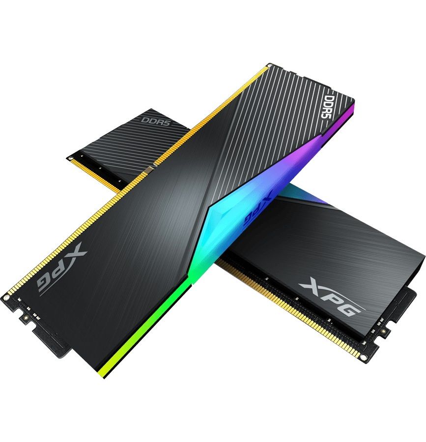 цена Память оперативная A-Data 64GB DDR5 6400 DIMM XPG Lancer RGB (AX5U6400C3232G-DCLARBK)