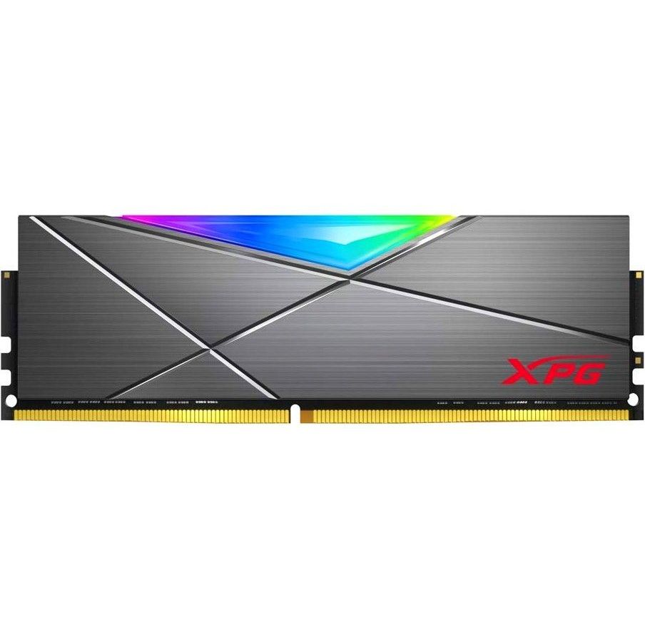 Память оперативная A-Data 8GB DDR4 3200 DIMM XPG SPECTRIX D50 RGB Grey (AX4U32008G16A-ST50) оперативная память xpg spectrix d50 8 гб ddr4 3200 мгц dimm cl16 ax4u32008g16a st50