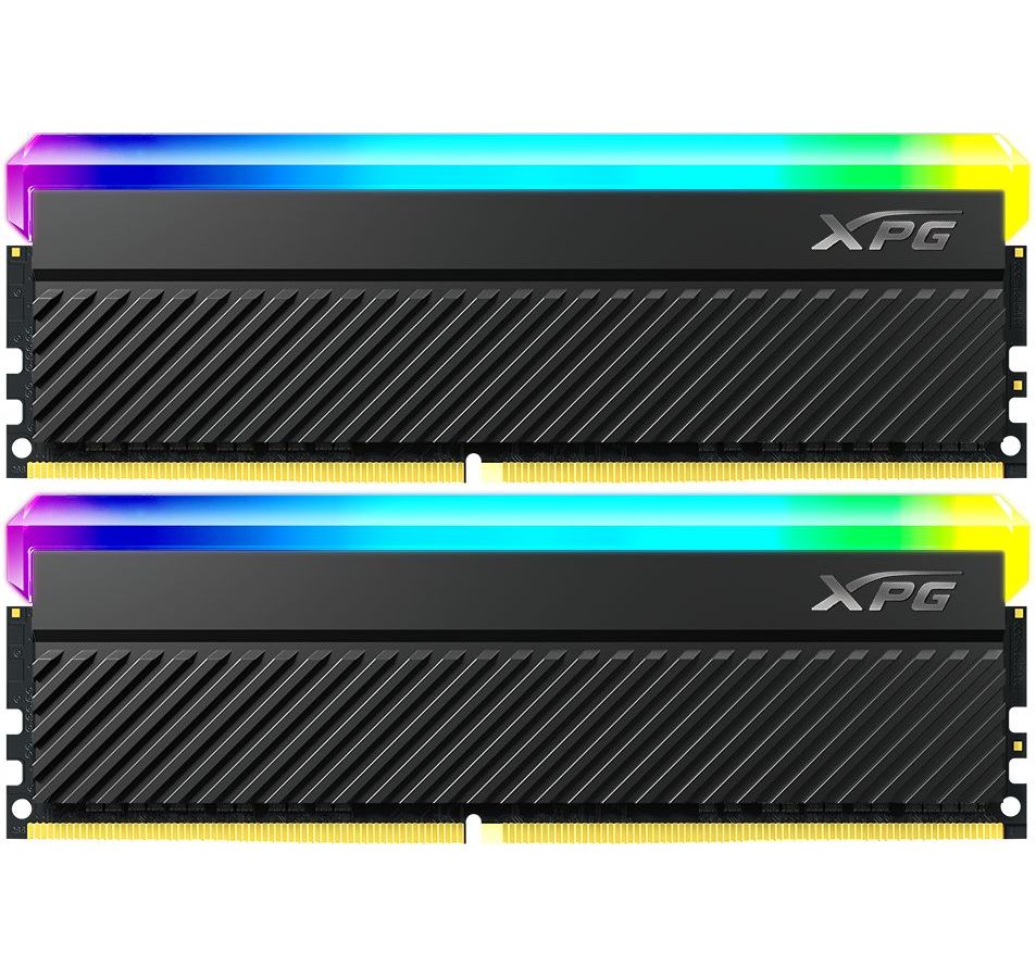 Память оперативная A-Data 16GB DDR4 4400 DIMM XPG Spectrix D45G RGB (AX4U44008G19K-DCBKD45G) память оперативная ddr4 a data 32gb xpg spectrix d45g 3600mhz ax4u360032g18i cbkd45g