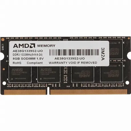 Память оперативная AMD Radeon 8GB DDR3 1333 SO-DIMM Black (R338G...