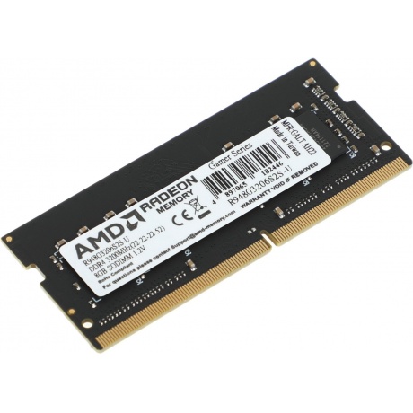 Память оперативная AMD Radeon 8GB DDR4 3200 SO DIMM R9 Gamers Series Black (R948G3206S2S-U) - фото 4