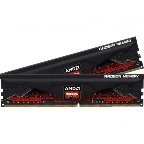 Память оперативная AMD Radeon 16GB DDR4 2666 DIMM R7 Performance Series Black (R7S416G2606U2K) - фото 1