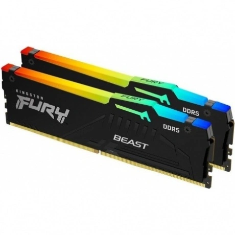 Память оперативная Kingston 16GB DDR5 6000 DIMM FURY Beast RGB E...