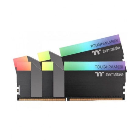 Память оперативная Thermaltake 64GB(2x32GB) DDR4 3200 TOUGHRAM RGB CL16 BLACK (R009R432GX2-3200C16A) - фото 2