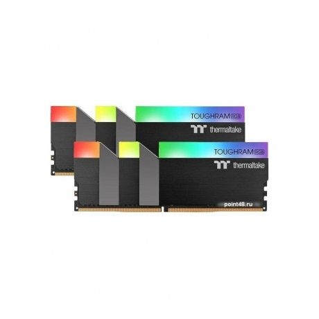 Память оперативная Thermaltake 64GB(2x32GB) DDR4 3200 TOUGHRAM RGB CL16 BLACK (R009R432GX2-3200C16A) - фото 3