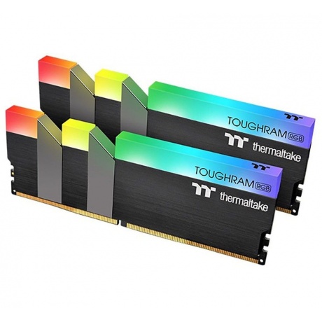 Память оперативная Thermaltake 64GB(2x32GB) DDR4 3200 TOUGHRAM RGB CL16 BLACK (R009R432GX2-3200C16A) - фото 4