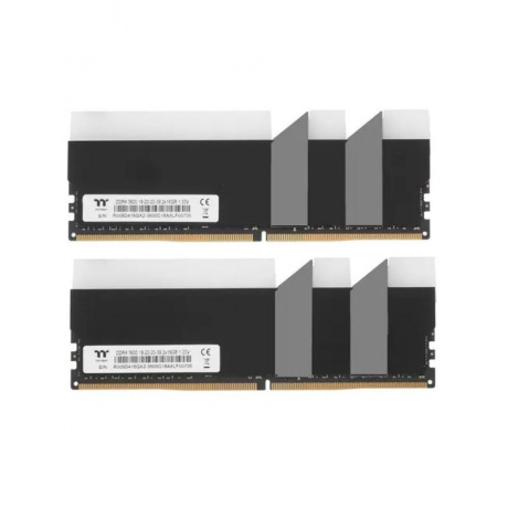Память оперативная Thermaltake 64GB(2x32GB) DDR4 3200 TOUGHRAM RGB CL16 BLACK (R009R432GX2-3200C16A) - фото 6