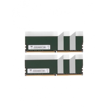 Память оперативная Thermaltake 16GB DDR4 3600 DIMM TOUGHRAM RGB Racing Green (RG28D408GX2-3600C18A) - фото 3