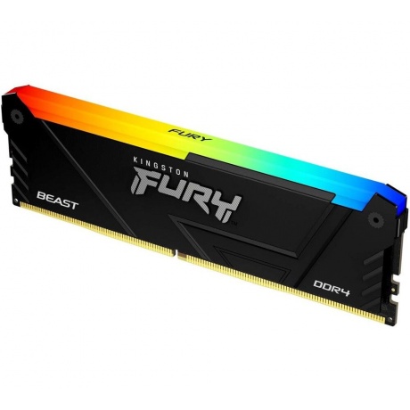 Оперативная память Kingston FURY Beast Black DDR4 DIMM RGB 16Gb, 3200Mhz (KF432C16BB12A/16) - фото 1