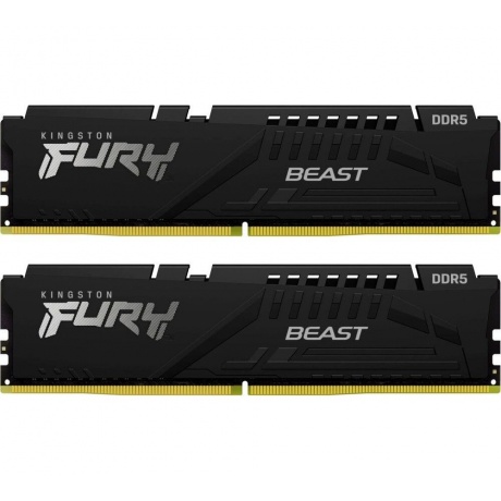 Оперативная память Kingston FURY Beast Black 16Gb DDR5 DIMM (kit 2x8Gb), 6000Mhz (KF560C40BBK2-16) - фото 2