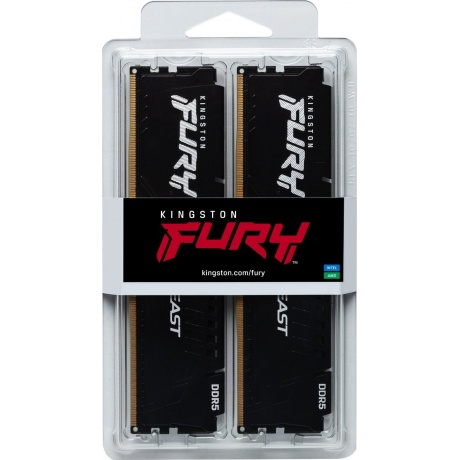Оперативная память Kingston FURY Beast Black 16Gb DDR5 DIMM (kit 2x8Gb), 6000Mhz (KF560C40BBK2-16) - фото 3