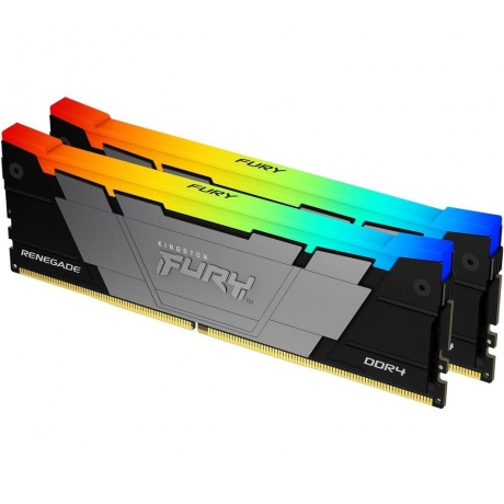 Оперативная память Kingston FURY Beast Black RGB DDR4 DIMM  32Gb (kit 2x16Gb), 3200Mhz (KF432C16RB12AK2/32) - фото 2