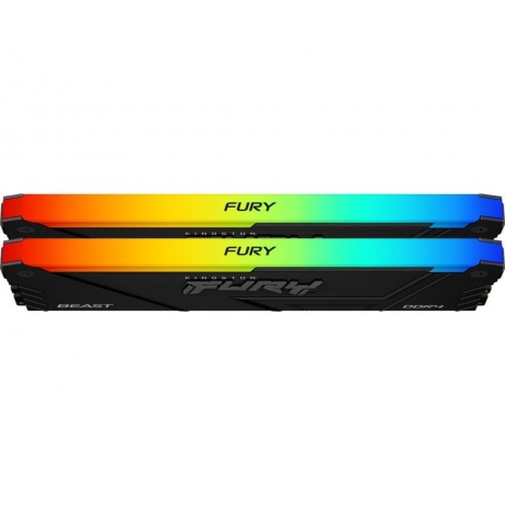 Оперативная память Kingston FURY Beast Black RGB DDR4 DIMM 64Gb (kit 2x32Gb), 3200Mhz (KF432C16BB2AK2/64) - фото 3