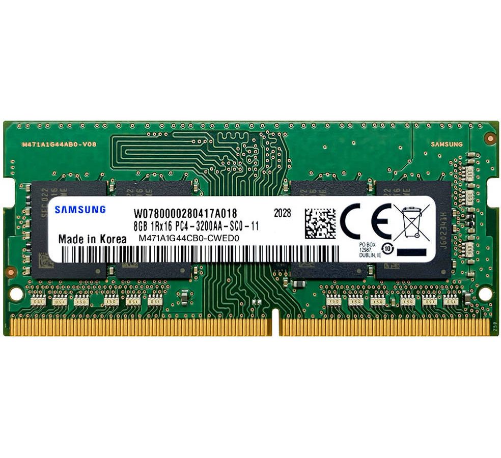 Память оперативная Samsung DDR4 8GB UNB SODIMM 3200 (M471A1G44CB0-CWE) оперативная память 8gb ddr4 3200mhz samsung ecc reg oem m393a1k43xxx cwe