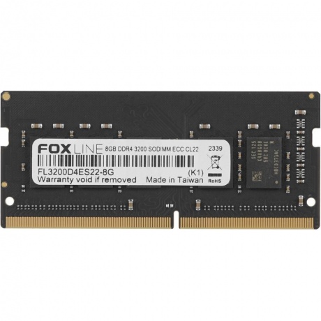 Память оперативная Foxline SODIMM 8GB 3200 DDR4 (FL3200D4ES22-8G) - фото 1