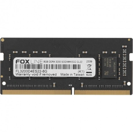Память оперативная Foxline SODIMM 8GB 3200 DDR4 (FL3200D4ES22-8G...