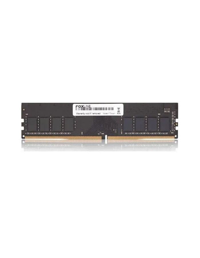 Память оперативная Foxline DIMM 16GB 3200 DDR4 (FL3200D4EU22-16G) оперативная память foxline 16 гб ddr4 3200 мгц dimm cl22 fl3200d4u22 16g oem