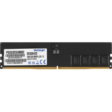 Оперативная память Patriot DDR5 1x32ГБ 4800МГц, DIMM (PSD532G48002) - фото 1