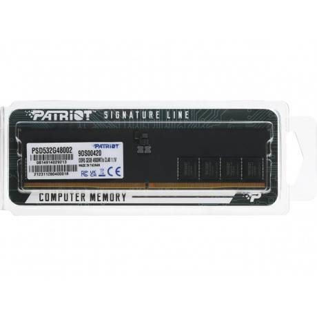 Оперативная память Patriot DDR5 1x32ГБ 4800МГц, DIMM (PSD532G48002) - фото 3