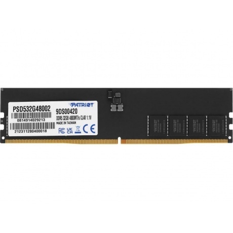 

Оперативная память Patriot DDR5 1x32ГБ 4800МГц, DIMM (PSD532G48002)