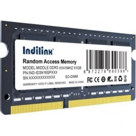 

Оперативная память Indilinx DDR3 SO-DIMM 8Gb 1600MHz (IND-ID3N16SP08X)