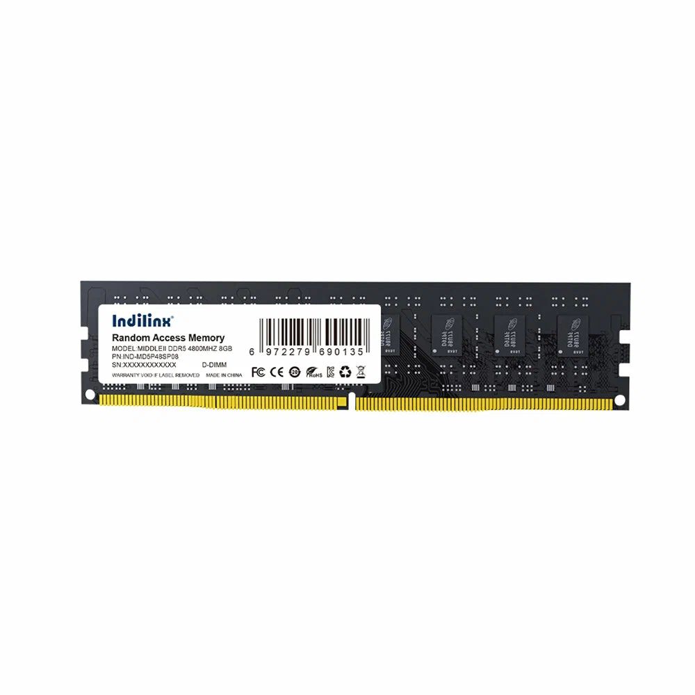 цена Оперативная память Indilinx DDR 5 DIMM 8Gb 4800MHZ (IND-MD5P48SP08X)