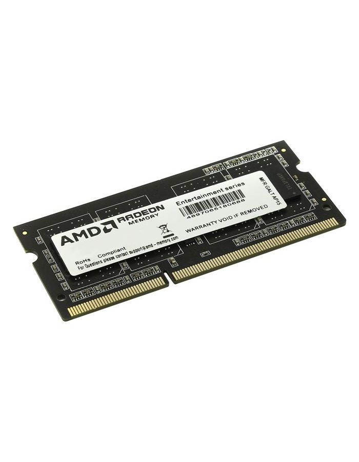 Память DDR3 8Gb 1600MHz AMD R538G1601S2S-UO оперативная память для компьютера amd r748g2400s2s uo so dimm 8gb ddr4 2400mhz
