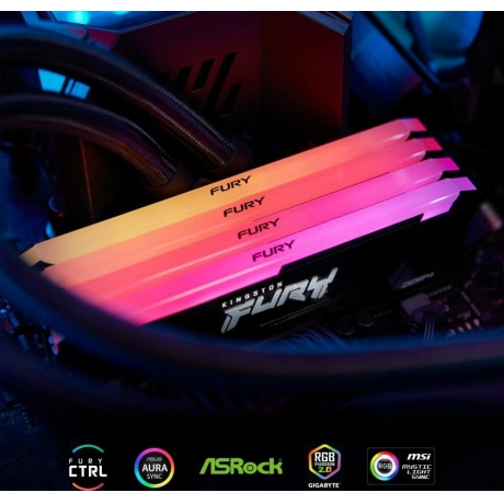 Оперативная память Kingston FURY Beast Black RGB DDR 4 DIMM 32Gb 3600Mhz - фото 3