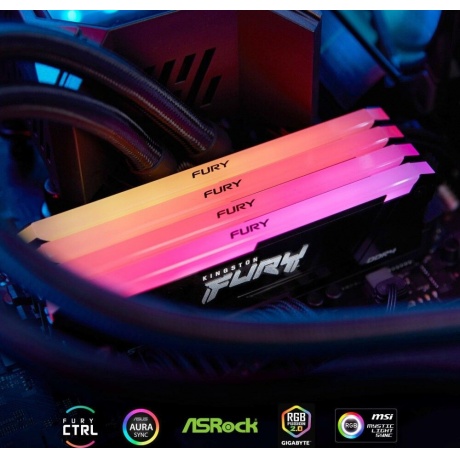 Оперативная память Kingston FURY Beast Black RGB DDR 4 DIMM 16Gb 3600Mhz - фото 4