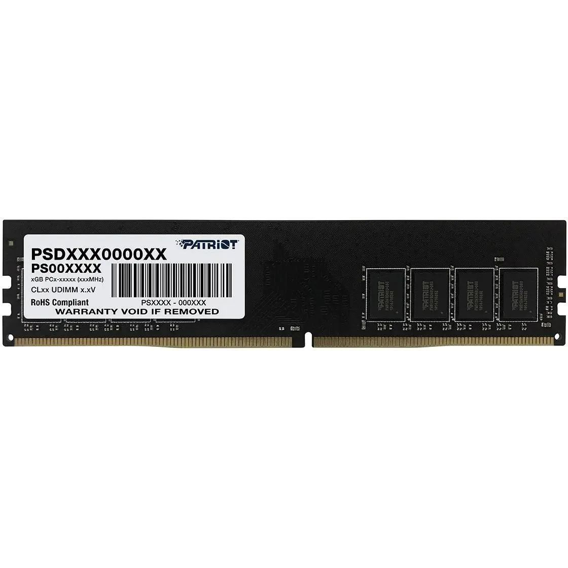 Оперативная память Patriot DIMM 8GB DDR4-3200 (PSD48G32002) оперативная память для компьютера qumo qum4u 8g2400p16 dimm 8gb ddr4 2400 mhz qum4u 8g2400p16
