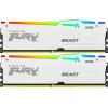 Оперативная память Kingston Fury Beast White RGB DDR5 DIMM 5600M...