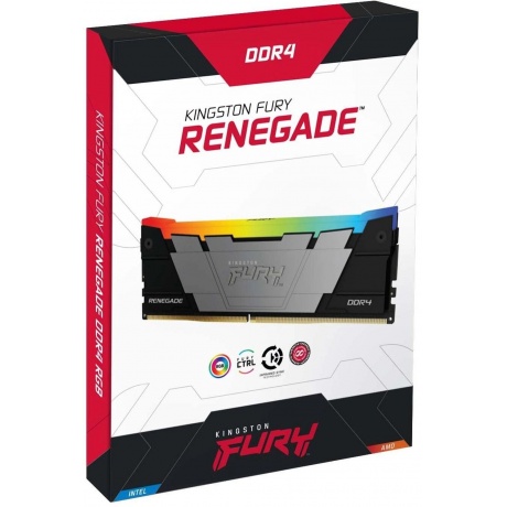 Оперативная память Kingston Fury Renegade Black RGB DDR4 DIMM 3200Mhz CL16 - 64Gb (2x32Gb) KF432C16RB2AK2/64 - фото 7