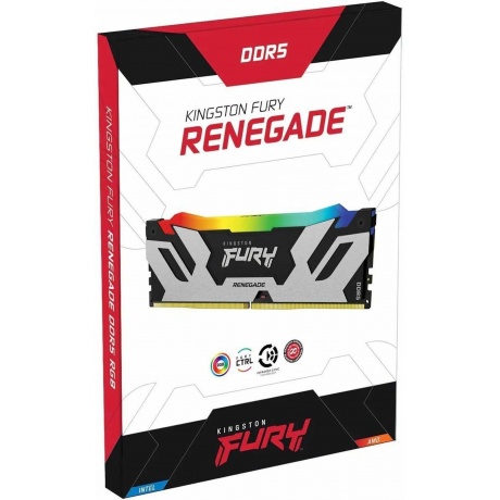 Оперативная память Kingston Fury Renegade Silver RGB DDR5 DIMM 6800MHz CL36 - 32Gb (2х16Gb) KF568C36RSAK2-32 - фото 7