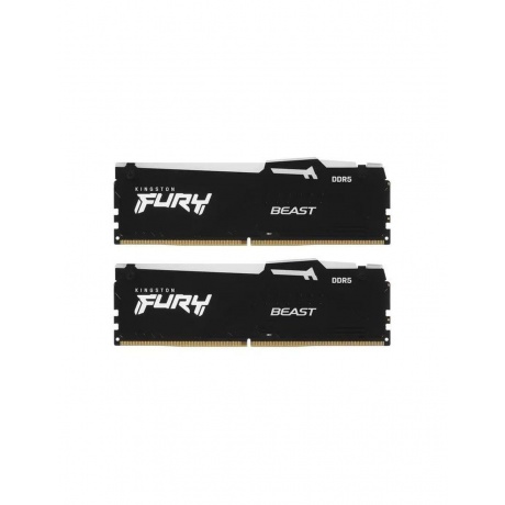 Оперативная память Kingston Fury Beast Black RGB Expo DDR5 DIMM 5600Mhz CL36 - 16Gb Kit (2x8Gb) KF556C36BBEAK2-16 - фото 3