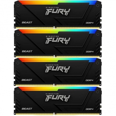 

Память оперативная Kingston 32GB 3200MT/s DDR4 KF432C16BB2AK4/32 CL16 DIMM (Kit of 4) FURY Beast RGB