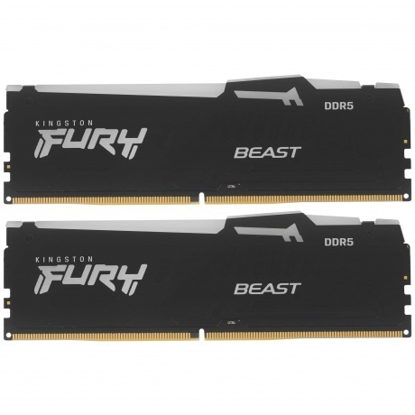 

Оперативная память Kingston 32Gb DDR5 (2x16Gb) UDIMM <PC5-48000, 6000MHz, CL36> FURY Beast AMD EXPO RGB