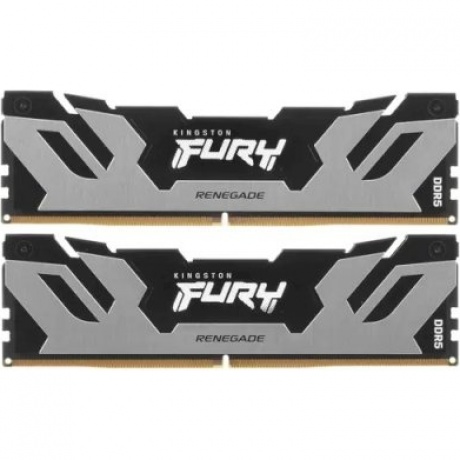 

Оперативная память Kingston 64Gb DDR5 (2x32Gb) UDIMM <PC5-51200, 6400MHz, CL32> FURY Renegade Silver