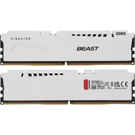 Оперативная память Kingston DDR5 DIMM FURY Beast White 32Gb (kit...