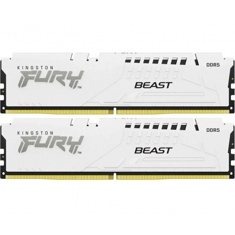 

Оперативная память Kingston DDR5 DIMM FURY Beast White 64Gb (kit 2x32Gb), 6000Mhz, [KF560C30BWK2-64] CL30