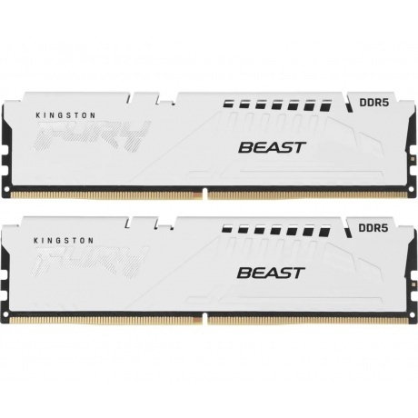 

Оперативная память Kingston DDR5 DIMM FURY Beast White EXPO 32Gb (kit 2x16Gb), 6000Mhz, [KF560C30BWEK2-32] CL30