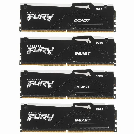 Оперативная память Kingston DDR5 DIMM FURY Beast Black RGB 128Gb...