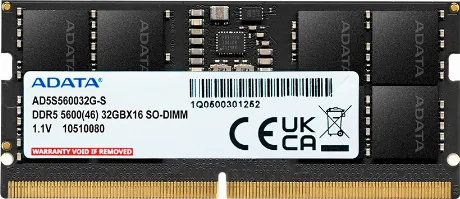 Память оперативная A-Data DDR5 16GB 5600MHz (AD5S560016G-S)