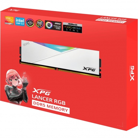 Память оперативная A-Data DDR5 2x32GB 6000MHz (AX5U6000C3032G-DCLARWH) - фото 4